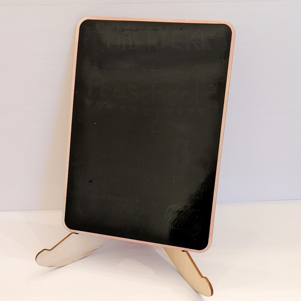 Tabletop Chalkboard Sign 10x14 with Wooden Display Stand